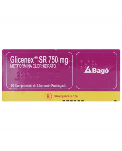 GLICENEX SR COM750MG 30 
