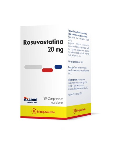 ROSUVASTATINA 20MG 30 COMP